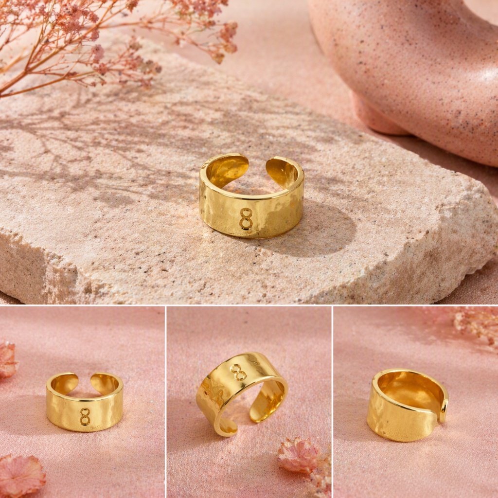 Bague ajustable en acier inoxydable 316L