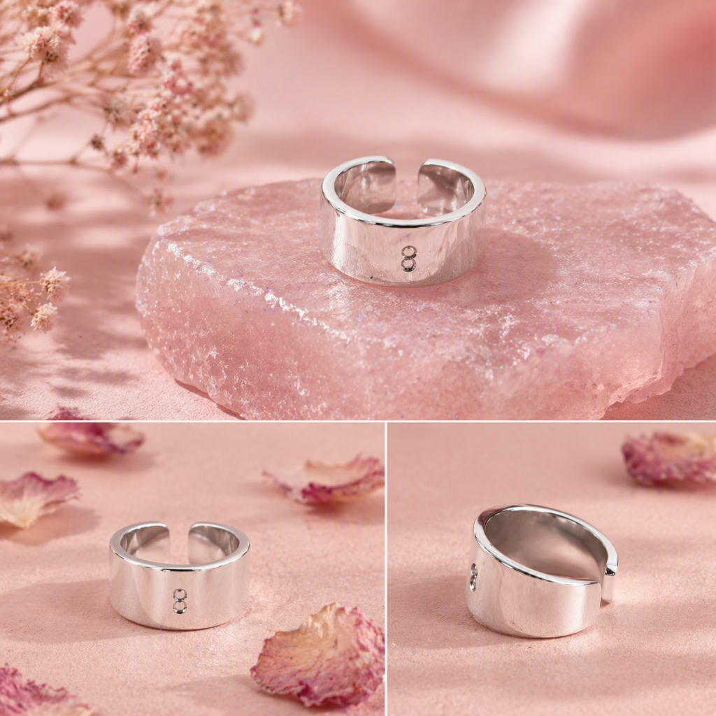 Bague ajustable en acier inoxydable 316L